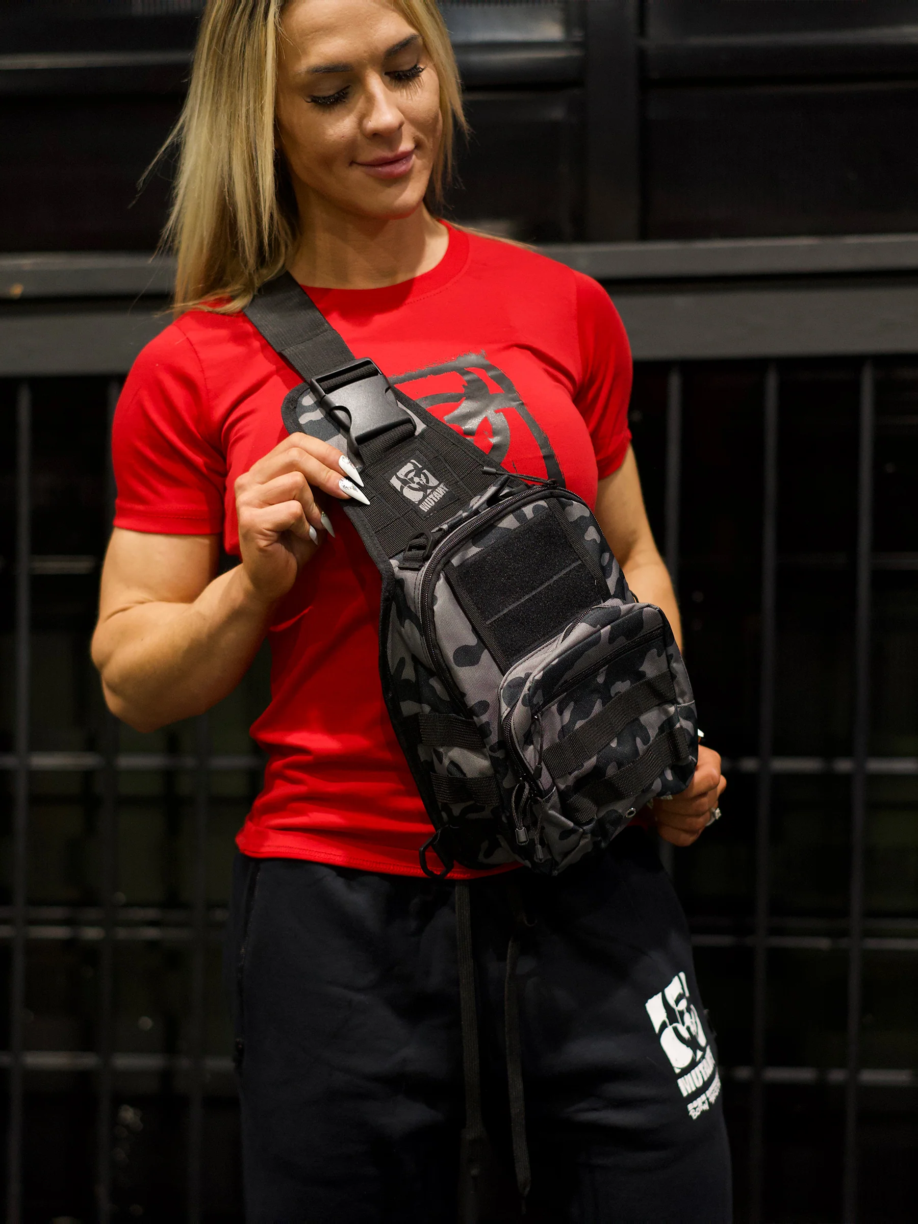 MUTANT® ALPHA GYM CROSS-BODY BAG (BLACK CAMO) - Image 6