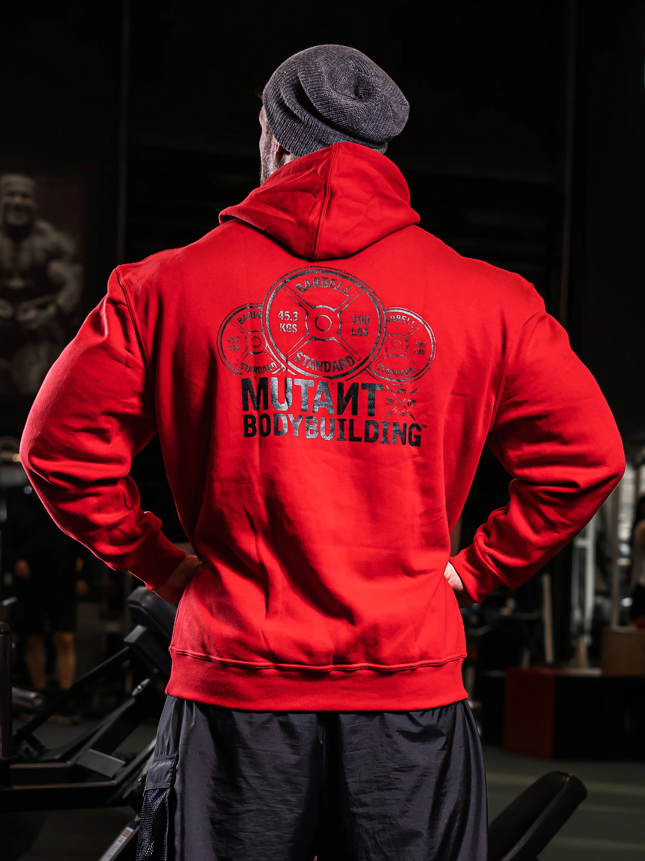 BODYBUILDING 2005 Gym Hoodie (Red)  5XL - Image 6