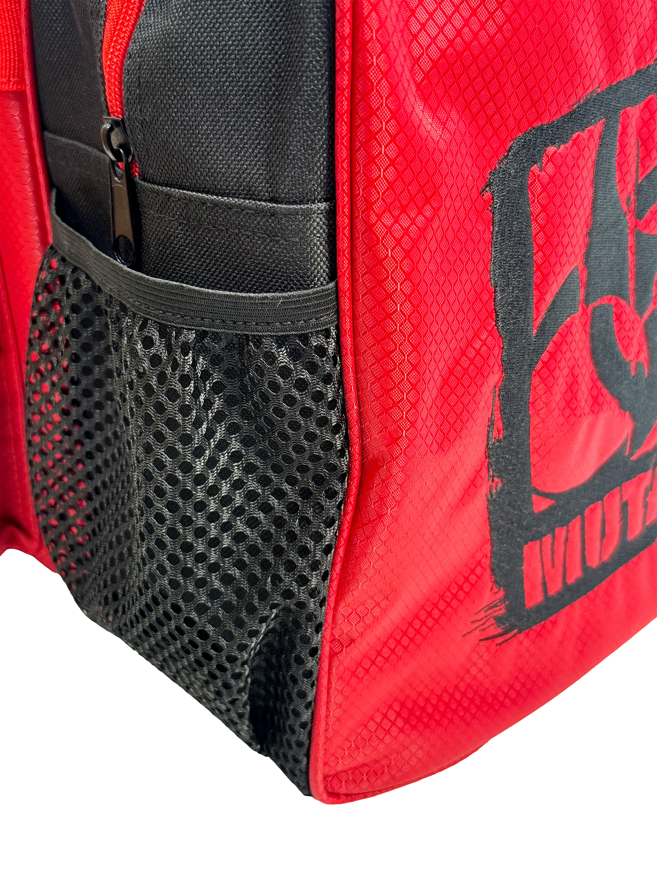 MUTANT® BORN HARDCORE Duffle Gym Bag (Red, Black Edge) - Image 15
