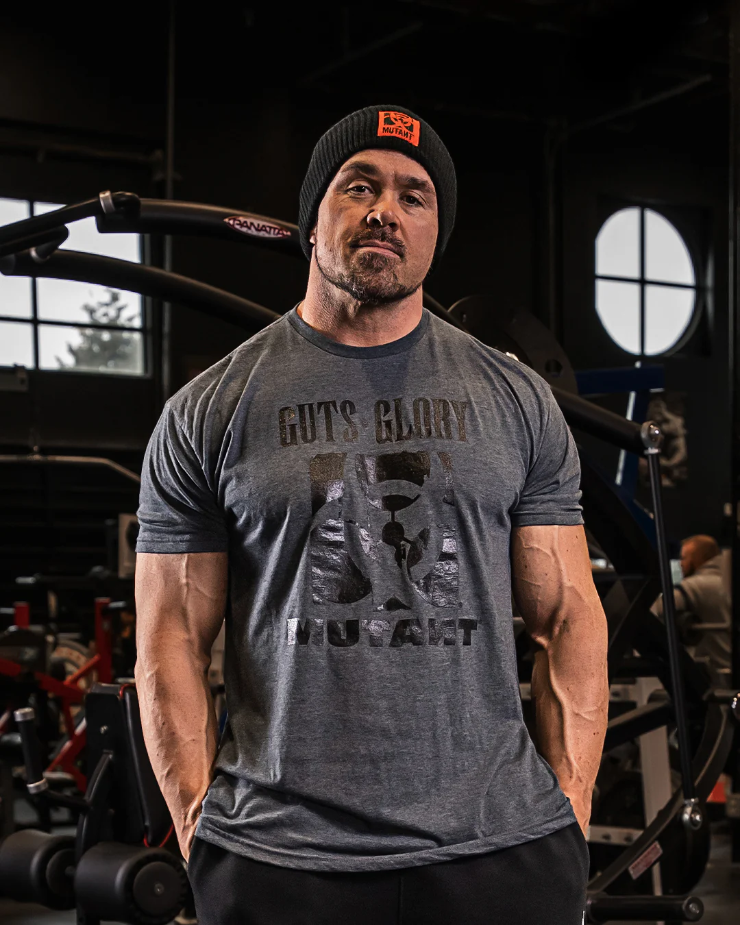 GUTS, GLORY, MUTANT® Gym T-shirt (Charcoal) 3XL - Image 3