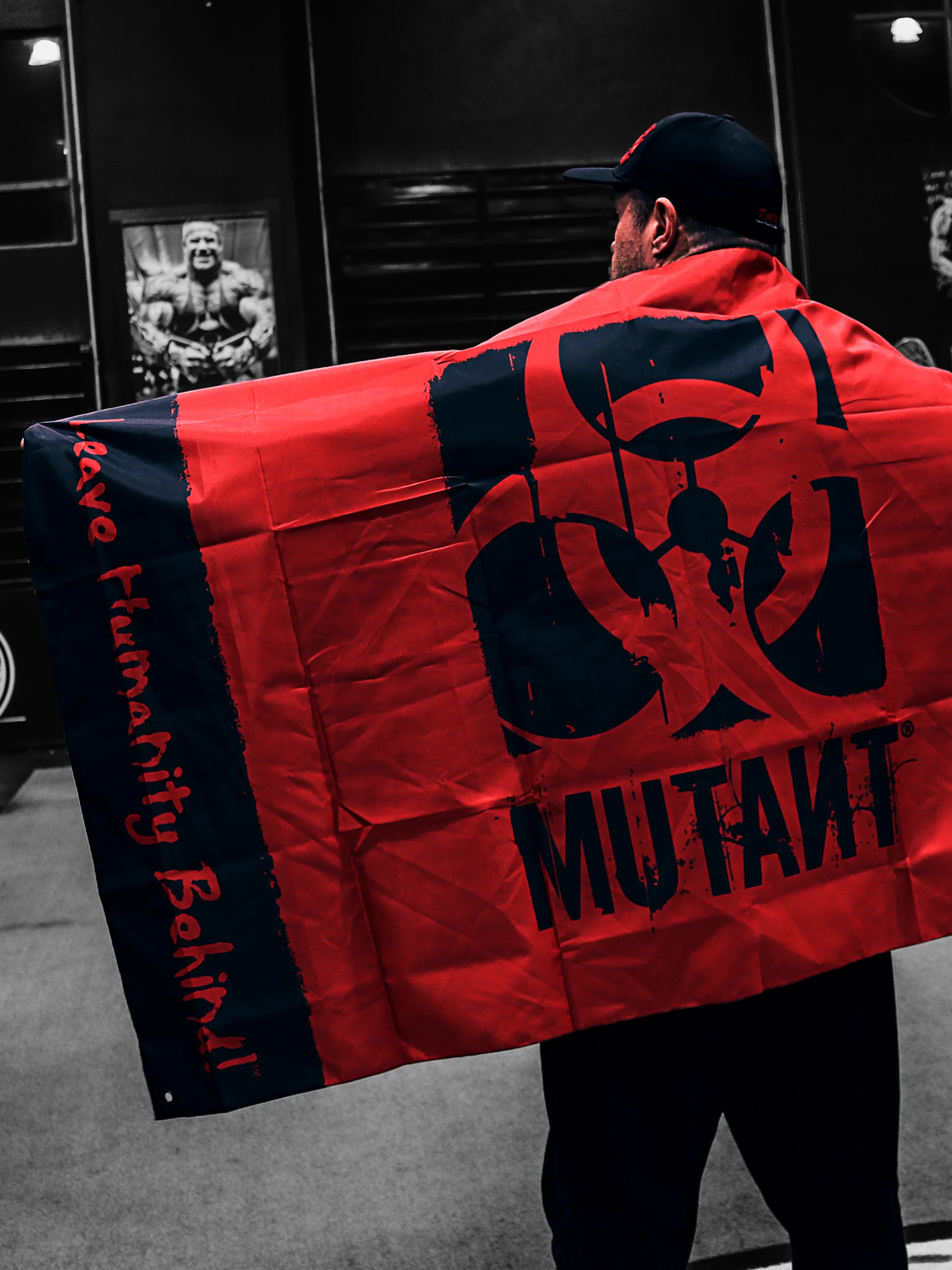 MUTANT Gym Flag / Banner LEAVE HUMANITY BEHIND - Image 3